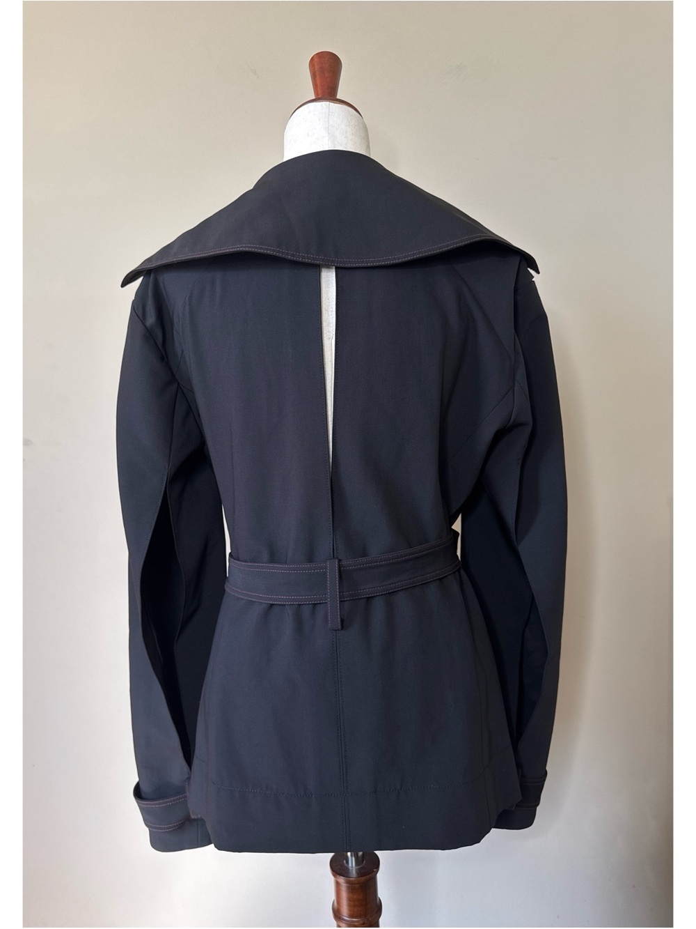 Ellery Black Belted Blazer Jacket Size 4 - Picture 2 of 4